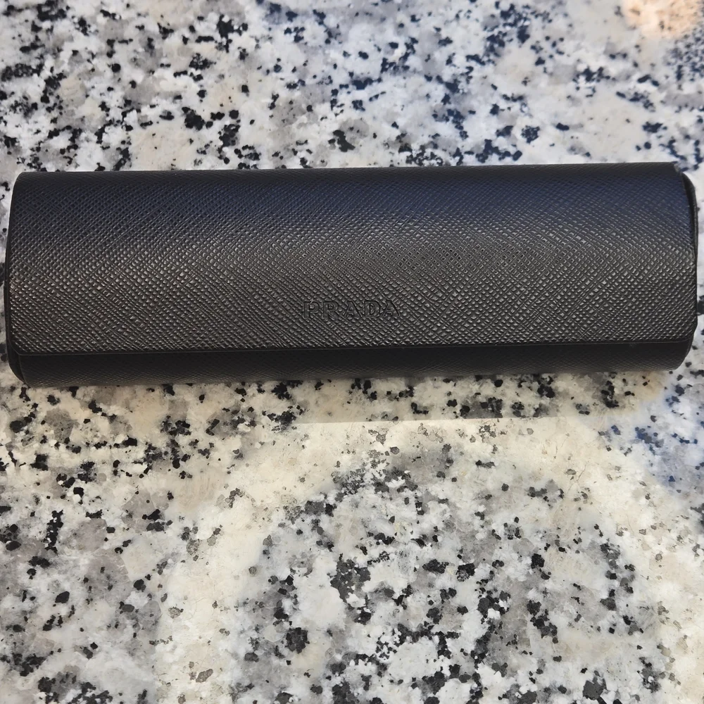 ​Prada Black Saffiano Leather Eyeglass Case